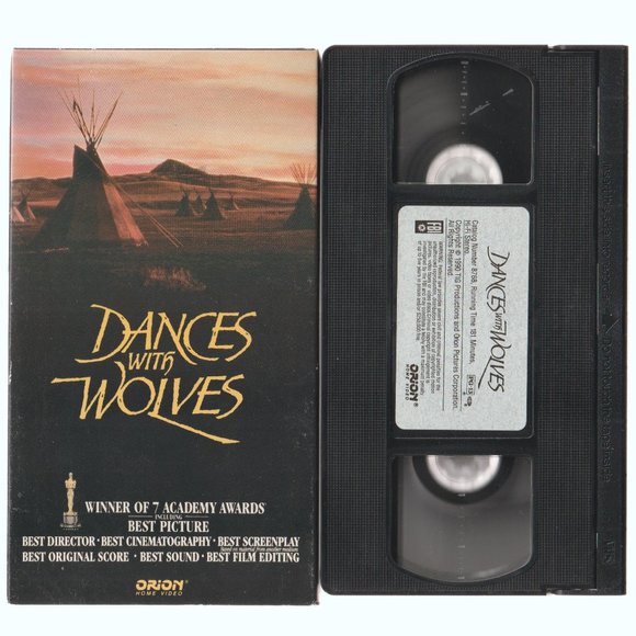 Dances With Wolves VHS  Kevin Costner  7 Academy Awards Winner - Picture 1 of 2